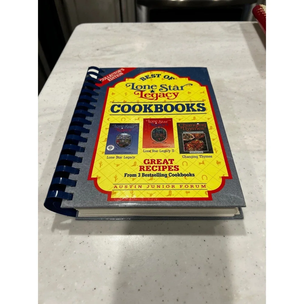 Best of Lone Star Legacy Cookbooks Austin Junior Forum Texas Spiral Bound LSL123